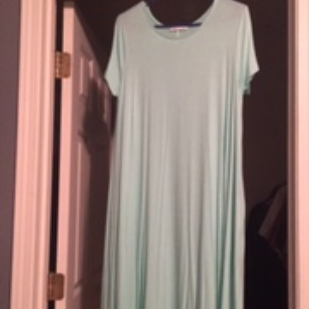 Mint Midi Dress with Pockets